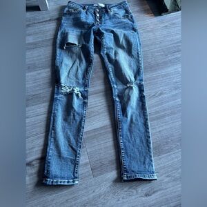 KanCan Distressed Skinny Jeans - Blue